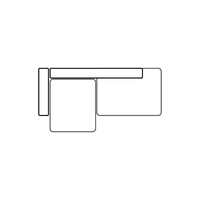 Configuration – Luna White Curve Loveseat