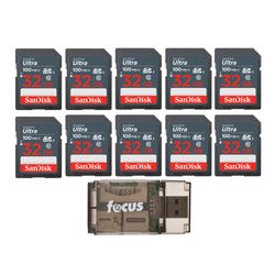 Capacity / Pack Size – 32GB / 10-Pack + Reader