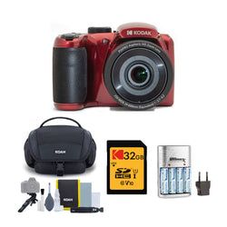 32GB SD Card Kit – Red + 32GB + Charger