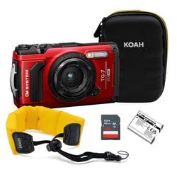 128GB Memory Card + Battery + Accessories Bundle – Red
