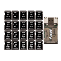 Capacity / Pack – 32GB + Reader (20-Pack)