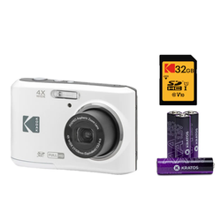 White + Memory Card & Batteries