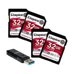 32GB  Configuration – 32GB + Reader (4-Pack)