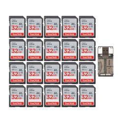 SanDisk Ultra SD (120MB/s Tier) – 32GB / 20-Pack