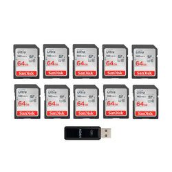 SanDisk Ultra SD (140MB/s Tier) – 64GB / 10-Pack