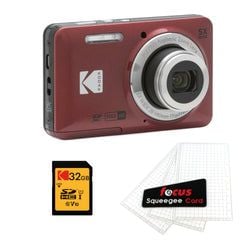 Red + Memory Card & Screen Protector