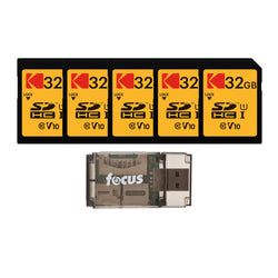 32GB Capacity / Pack Size – 5-Pack + Reader