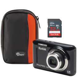 Red Case + 32GB SD Card