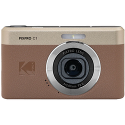 KODAK PIXPRO C1 13MP Digital Camera (Brown) with MicroSD Card and