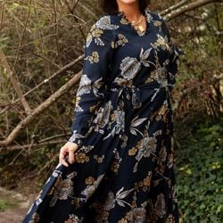 Navy Floral