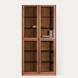 Size – 81" Glass Bookcase