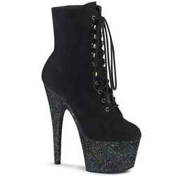 Varianten | Variants – Black Faux Suede - Glitter