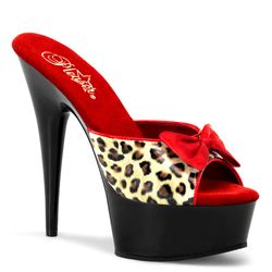 Black/Red Leopard Print