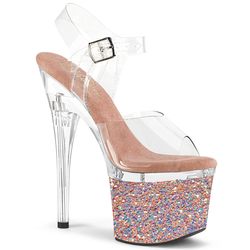 Varianten | Variants – Clear - Rose Gold Multi-Coloured Glitter