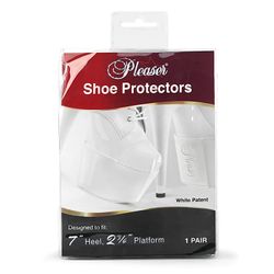 7" Patent | Pleaser Shoe Protectors – White