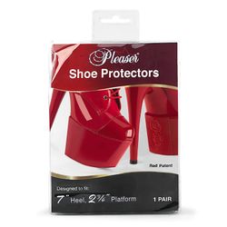 7" Patent | Pleaser Shoe Protectors – Red