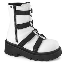 Ankle Boots – Renegade 50 | White Matte - Black