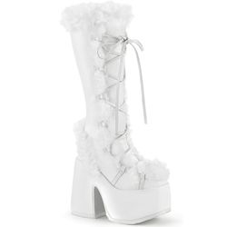 Camel 311 – White Faux Suede - Faux Fur