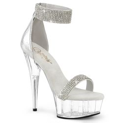 Varianten | Variants – Silver Shimmery Fabric/Clear - Siver Rhinestones
