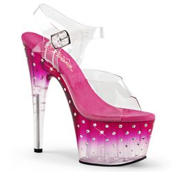 Varianten | Variants – Clear - Hot Pink/Clear Ombre - Multi-Sized Rhinestones