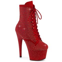 Varianten | Variants – Red Faux Suede - AB Rhinestones