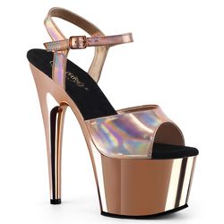 Adore 709 Chrome – Rose Gold Holographic - Black - Rose Gold Chrome