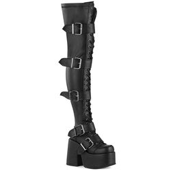 Overknees/Thigh Highs – Camel 305 | Black Matte