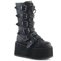 Mid-Calf Boots – Damned 225 | Black Matte
