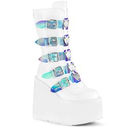 Swing 230 | White Faux Leather - TPU Holographic