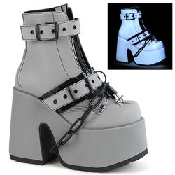 Ankle Boots – Camel 205 | Grey Reflective - Black
