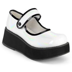 White  Holographic Patent - Black