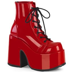 Ankle Boots – Camel 203 | Red Patent