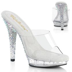 Lip 101CAS | Clear - White - Cascading (AB) Rhinestones