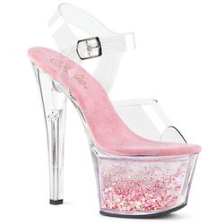 Varianten | Variants – Clear - Baby Pink - Flowing Liquid Baby Pink Glitters