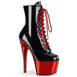 Chrome Platform Bottom – Black - Red Chrome