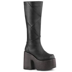 Mid-Calf/Knee Boots – Camel 280 | Black Matte