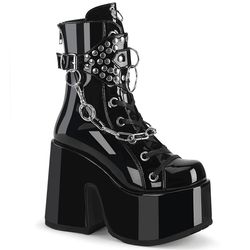 Ankle Boots – Camel 65 | Black Patent