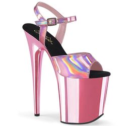 Baby Pink Holographic - Black - Baby Pink Chrome