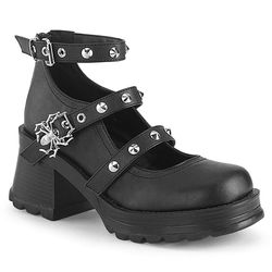 DemoniaCult Bratty Low Shoes – Bratty 30 | Black Matte