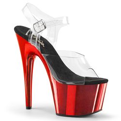 Chrome Platform – Clear - Black - Red Chrome