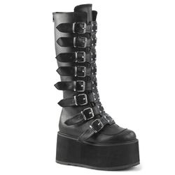 Knee Boots/Overknees – Damned 318 | Black Matte