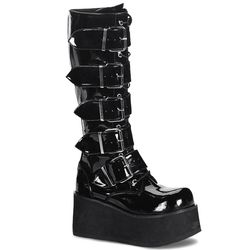 Knee High Boots – Trashville 518 | Black Patent