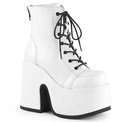 Ankle Boots – Camel 203 | White Matte
