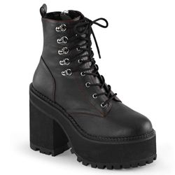 Assault 100 – Black Matte - Red Stitching