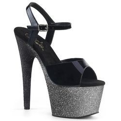 Black - Black/Silver Glitter Ombre