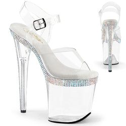 Varianten | Variants – 808MLS | Clear/White/Clear - Multi-Coloured Rhinestones