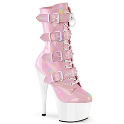 Baby Pink Holographic - White