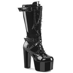 Knee Boots – Torment 218 | Black Patent