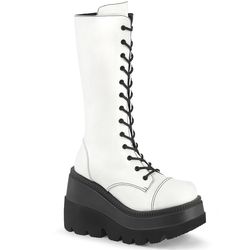Mid-Calf Boots/Knee Boots – Shaker 72 | White Matte - Black