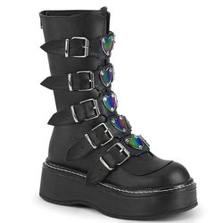 Mid-Calf/Knee Boots – Emily 330 | Black Matte